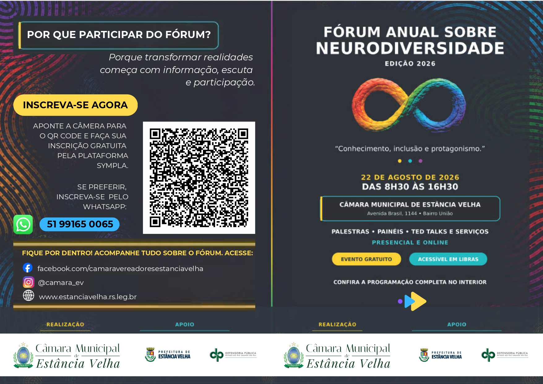 Estância Velha sedia 2º Fórum Anual sobre Neurodiversidade em agosto